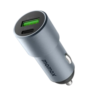 [:en]Momax UC15 MoVe Dual-Port Car Charger (38W)[:ar]موماكس UC15 شاحن سيارة MoVe ثنائي المنفذ بـ قوة 38 وات بـ لون رمادي فلكي