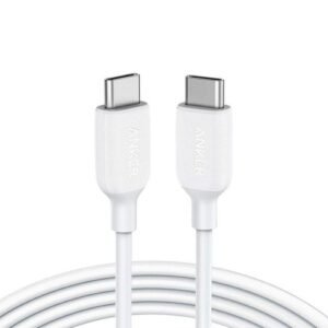 [:en]Anker PowerLine III USB-C to USB-C 2.0 Cable - 3ft[:ar]كApple أنكر باورلاين III من نوع C من الطرفين بطول 3 قدم بـ لون أبيض
