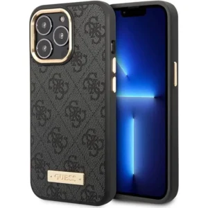 [:en]Guess PU Magsafe Case with Metal Plate Logo for iPhone 14 Pro Max[:ar]Guess جراب حماية من البولي يوريثين مع MagSafe 4G لـ iPhone 14 برو ماكس