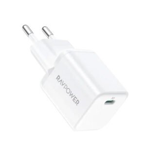 [:en]RAVPower PD 30W Wall Charger[:ar]راف باور شاحن حائط PD بـ قوة 30 وات - أبيض