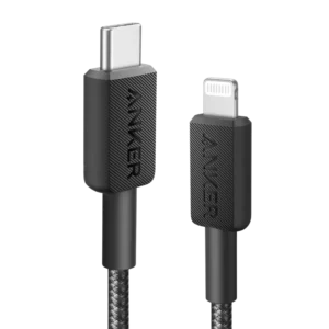 [:en]Anker 322 USB-C to Lightning Cable - 3ft[:ar]أنكر كApple 322 من النوع سي إلى لايتينج بـ طول 3 أقدام - أسود