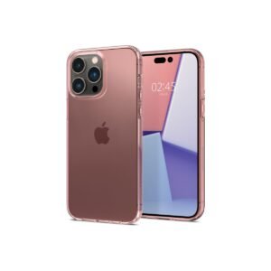 [:en]Spigen iPhone 14 Pro Max Case Flex Crystal[:ar]Spigen جراب حماية لـ iPhone 14 برو ماكس Flex Crystal - وردي