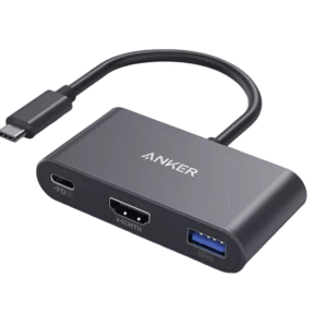 [:en]Anker PowerExpand 3-in-1 USB-C Hub[:ar]انكر موزع طاقة 3 في 1 متعدد الوظائف بمنفذ USB-C وتقنية PD - رمادي