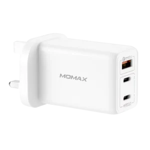 [:en]Momax One Plug 65W 3-port GaN Charger[:ar]موماكس GaN شاحن بقوة 65 وات بثلاثة منافذ