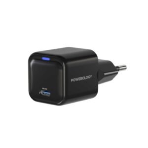 [:en]Powerology Ultra-Compact GaN Travel Charger USB-C 20W[:ar]باورولوجي شاحن متنقل GaN فائق الصغر USB-C بقدرة 20 وات بـ لون أسود