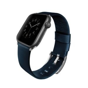 [:en]Uniq Mondain Apple Watch 4 Genuine Leather Strap 44mm - Royal[:ar]يونيك Mondain سوار جلدي لـ ساعة Apple 4 - 44 مم - أزرق