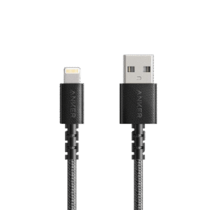 [:en]Anker PowerLine Select USB Cable with Lightning 6ft[:ar]Anker Powerline Select+ USB Cable with Lightning Connector 6FT - Black